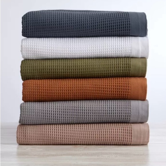 100% Cotton Soft All-Season Waffle Weave Blanket. King - Picture 8 of 8
